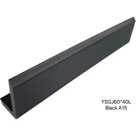 TRUclad Composite Cladding 3.6m x 40mm x 60mm L Trim Monza Black