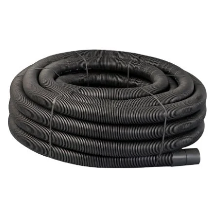 Black Perforated Land Drain 60mm x 150mtr Coil Ref 68033