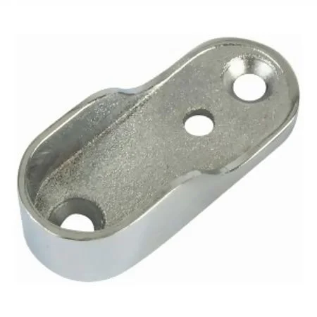 Oval Wall Sockets 30mm Chrome Plated 2no Per Pack Ref ORWSB