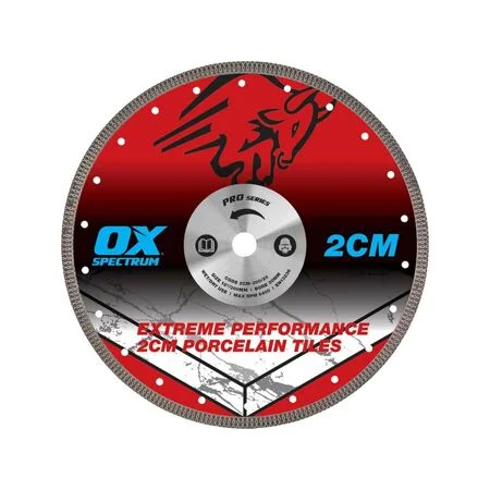 OX PRO 300mm Porcelain 2cm Diamond Cutting Blade 20mm Bore Ref 2CM-300/20