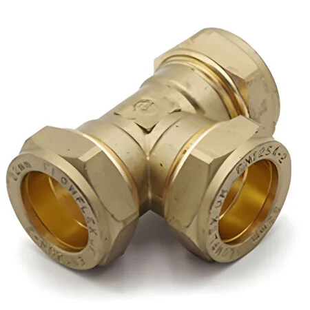 PC24 Compression Equal Tee 22mm