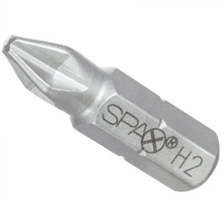 Spax Screwdriver Bits PH2 x 25mm Retail Pack Of 5no