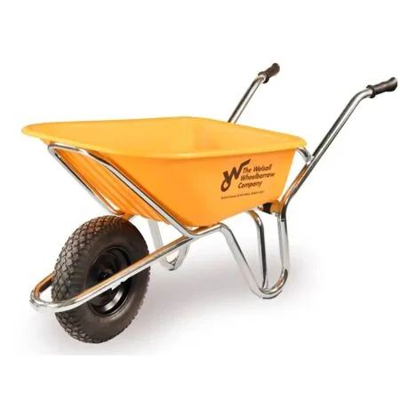 Phoenix 120Ltr Extra Heavy Duty HDPE Orange Wheelbarrow