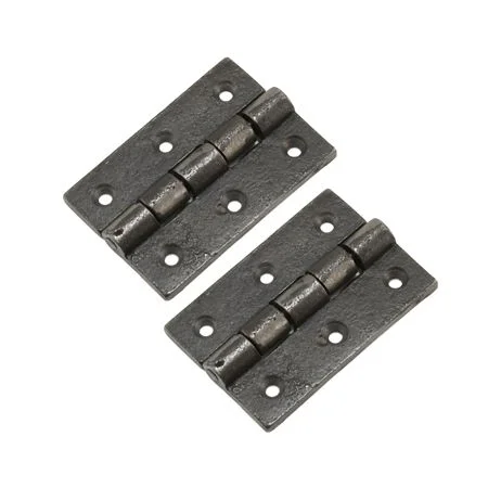 Prepacked 2no Cast Butt Hinge 75mm (3) Self Colour Ref G-200