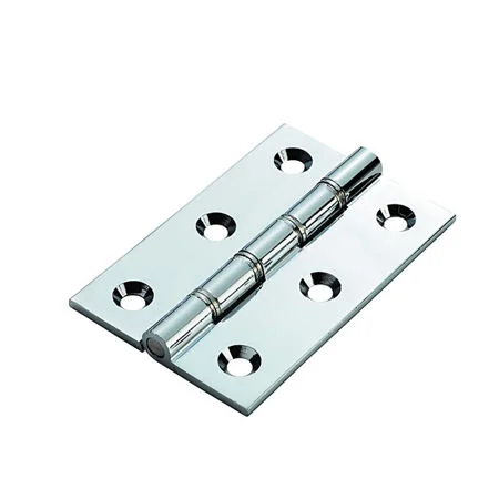 Prepacked 2no Steel Butt Hinge Ball Bearing 75 x 50mm (3 x 2) Satin Chrome Plated Ref 451BB