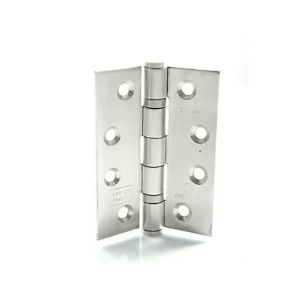 Prepacked 3no CE13 Fire Door Hinge 100 X 75mm (4 x 3) Polished Stainless Steel Ref 551SSBB