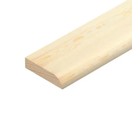 Pine Round One Edge 34 x 9 x 2400mm TM660