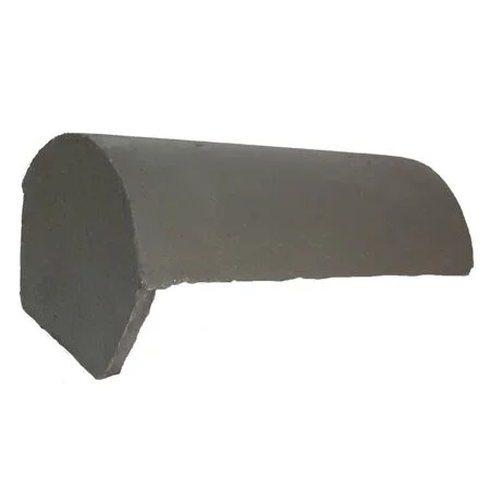 Redland Half Round Ridge End Charcoal