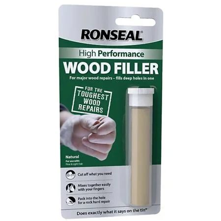 Ronseal High Performance Wood Filler Putty Natural 26g