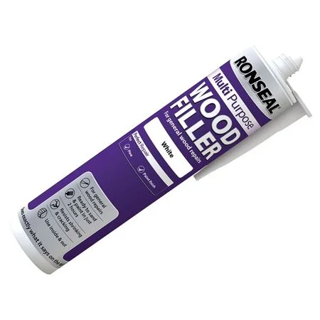 Ronseal Multi Purpose Wood Filler Cartridge White 310ml