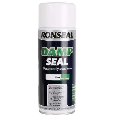 Ronseal Damp Seal Paint White Matt 400ml Aerosol Spray