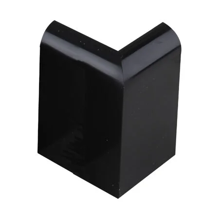 TRC RubbaTrim External Gutter Trim Corner Black Ref TGCB