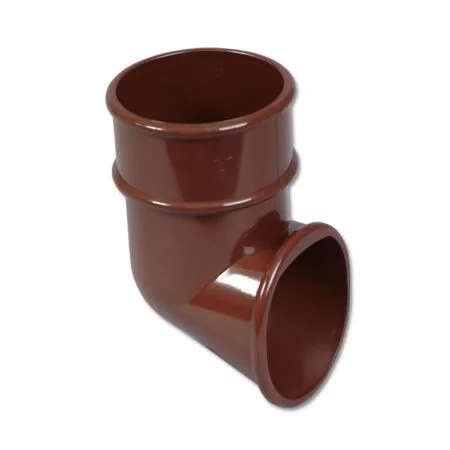 Floplast 68mm Round Downpipe Shoe Brown.
