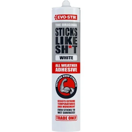 Evo-Stik All Weather Sticks Like Adhesive White 290ml
