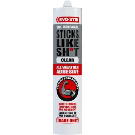 Evo-Stik All Weather Sticks Like Adhesive Clear 290ml