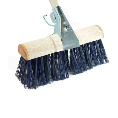 13" (325mm) Saddle Back Double Hole Blue PVC Head with Clamp & Handle