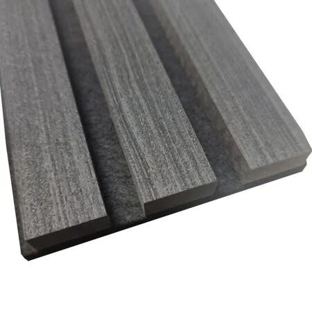 Black Acoustic Slat Wall Panel