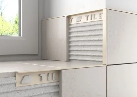 Tileasy 10mm Jasmine Square Edge Premium Gloss Trim Ref PGS10J