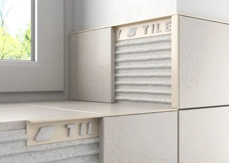 Tileasy 8mm Jasmine Square Edge Premium Gloss Trim Ref PGS8J