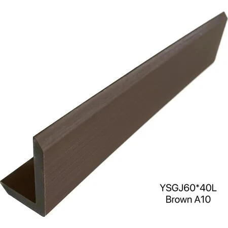 TRUclad Composite Cladding 3.6m x 40mm x 60mm L Trim Tuscan Brown