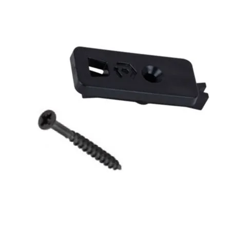 Universal clip / screw for Composite decking (Black with fins)