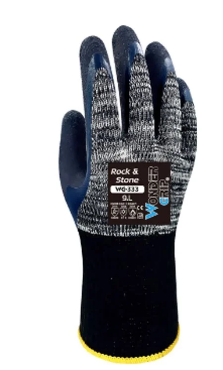 Wonder Grip Rock And Stone Glove Grey (Size 8 / Medium) Ref WG-333
