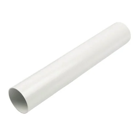 Floplast Round Downpipe White 68mm x 2.5MTR