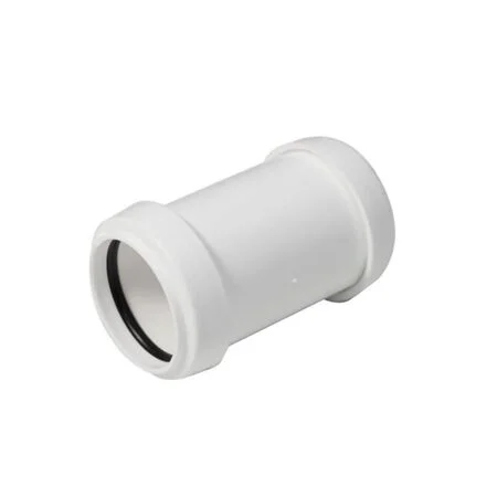 Floplast Push-fit Straight Coupling White 32mm