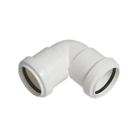 Floplast Push-fit Knuckle Bend White 40mm x 90 Deg