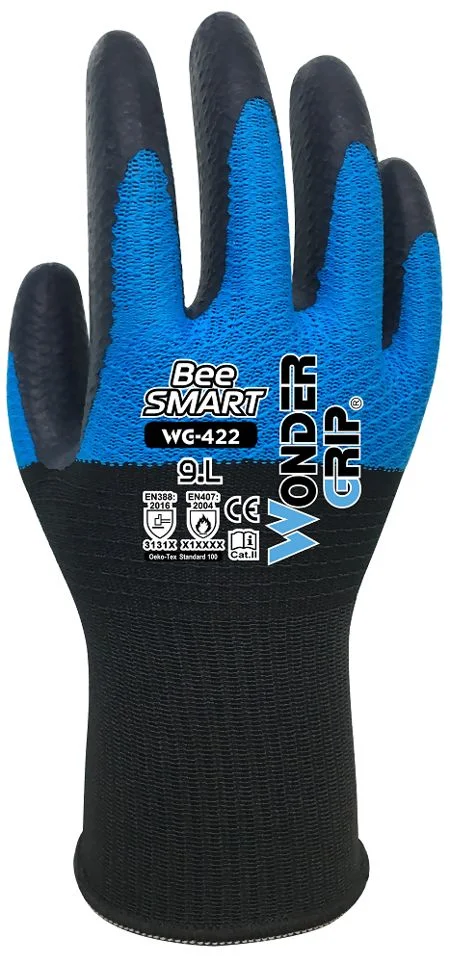 Wonder Grip Bee-Smart Glove Black And Blue (Size 10 / Xtra Large) Ref WG-422