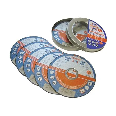 Faithfull 115mm (4 1/2") Multi-Cut Discs (Tin of 10)