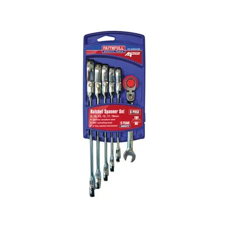 Faithfull 6PC Ratcheting Spanner Set