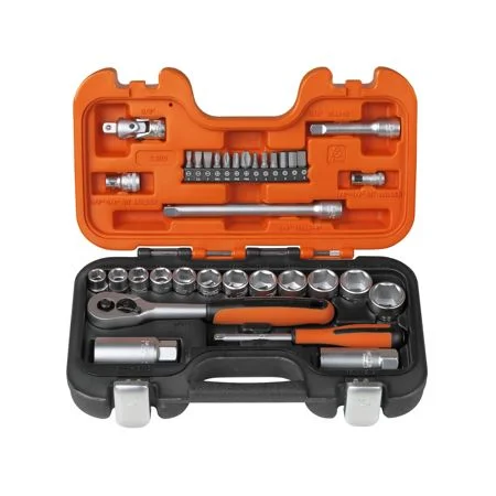 Bahco 34 Piece Socket Set 3/8" Square Drive Socket Set