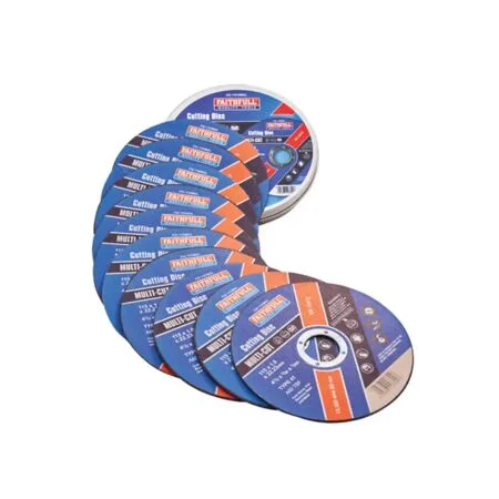Faithfull 115mm (4.5in) Multi-Cut Discs