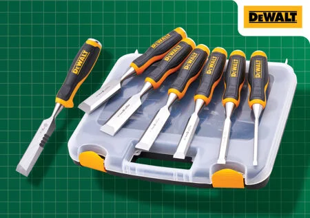 Dewalt 6 Piece Chisel Set with Free Chisel Knife Ref XMS25CHISEL