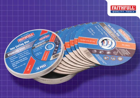 Faithfull 10 Piece 115mm INOX Cut Off Wheels Ref XMS25CUTOFF