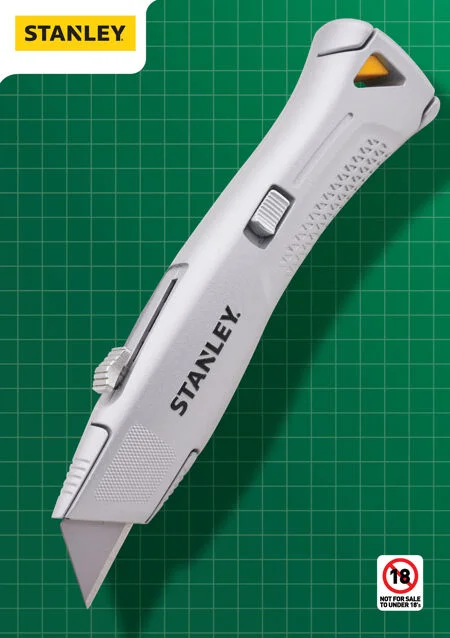 Stanley Retractable Pro Knife with 10 Blades Ref XMS25PROKNIF