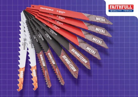 Faithfull 10 Piece Sabre Saw Blade Set Ref XMS25SABRE
