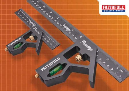 Faithfull 150mm (6) & 300mm (12") Combi Square Set Ref XMS25SQSET