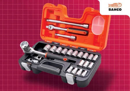 Bahco 1/2 Drive Socket Set Ref XMS25SS12