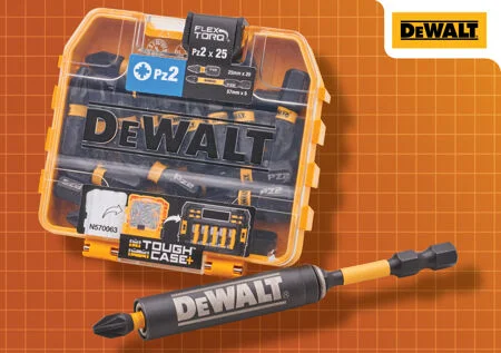 Dewalt PZ2 Screwdriver Bit Pack & Bit Holder Ref XMS25TICTAC