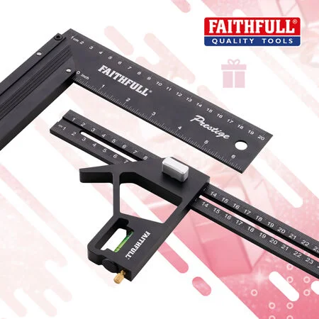 Faithfull Combination & Try Square Set XMS26COMBTRY