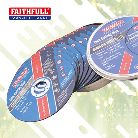 Faithfull Metal Cutting Discs - Inox 115Mm 10Pk XMS26CUTOFF