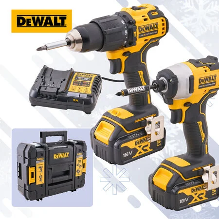 Dewalt Twin Pack Combi And Impact Driver 2X5Ah XMS26DEWPACK