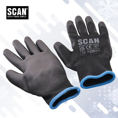 Scan Pu Dipped Gloves (5Pk) XMS26GLDIP5