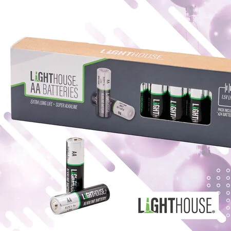 Lighthouse Alkaline Batteries AA-LR6 (24) XMS26LHBATAA