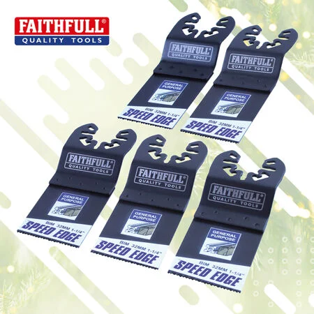 Faithfull  M/T Speed Edge  Wood/Metal Blade 32Mm X5S XMS26MULTI5