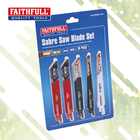 Faithfull  10Pc Sabre Saw Set 150Mms XMS26SABRE