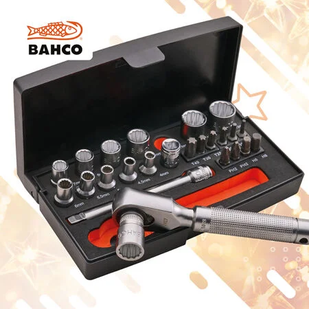 Bahco Socket Set 25Pce - 1/4 In XMS26SL25