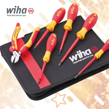 Wiha VDE Screwdriver & Side Cutter Set XMS26VDESET